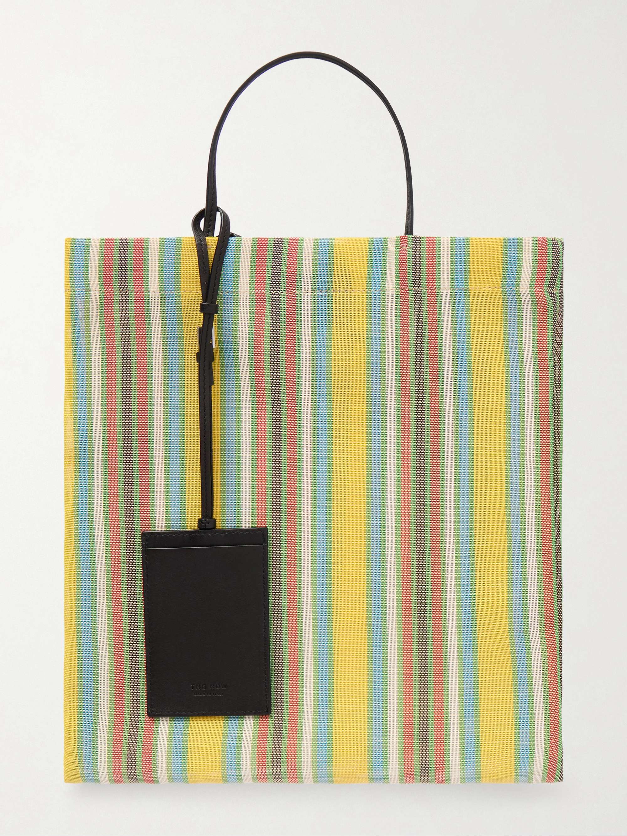 Barn Mini Leather-Trimmed Canvas Tote