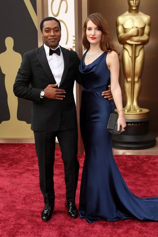 Chiwetel Ejiofor And Sari Mercer At The Oscars 2014