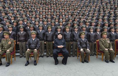 Kim Jong Un and his military.