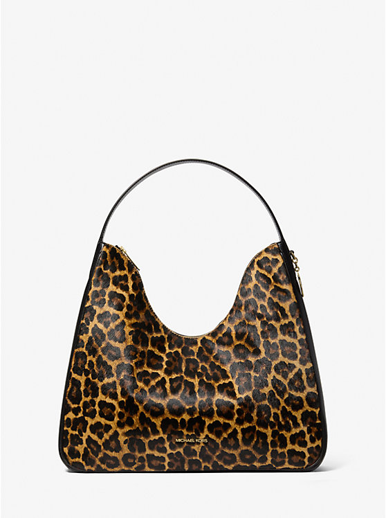 Michael Kors, Nayla Medium Leopard Print Calf Hair Shoulder Bag