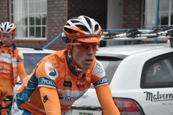 Tom Robinson rolls into town after a long day on the bike.