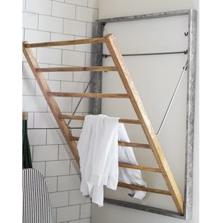 Galvanized Wall-Mount Laundry Drying Rack