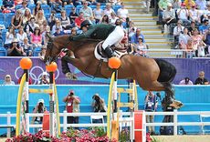 Cian O'Connor riding Blue Loyd 12 at the London 2012 Olympic Games
