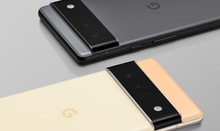 Pixel 6 and Pixel 6 Pro lined up side-by-side