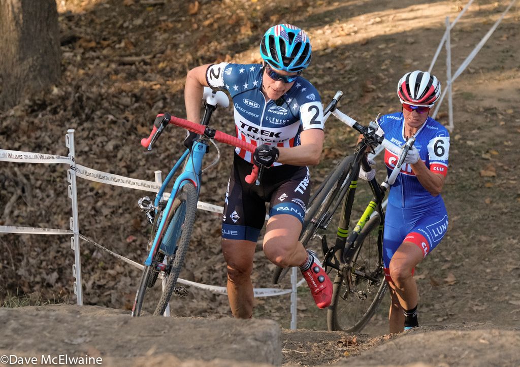 Katie Compton (Trek Panache) was on a mission from the starting gun today