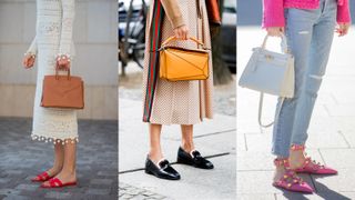 what to wear to the theatre street style influencer wearing comfortable footwear