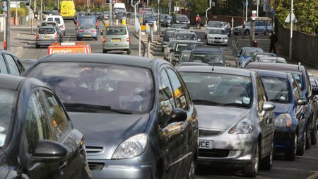 Heavy car traffic