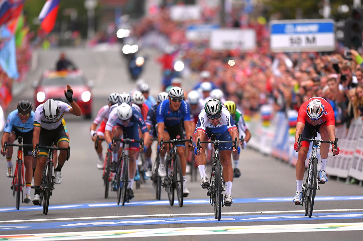 Peter Sagan and Alexander Kristoff go head to head for the world title