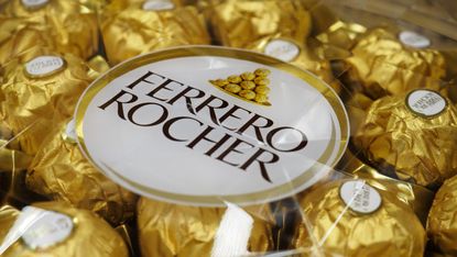 A Ferrero Rocher packet