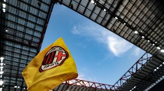 General view of San Siro stadium ahead of an AC Milan match.