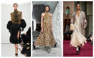 Fall 2024 runway leopard print trend Alaia, Marni, Zimmermann