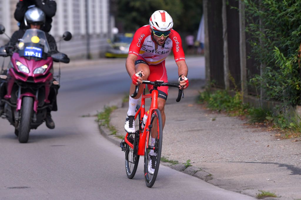 BIELSKOBIALA POLAND AUGUST 07 Nathan Haas of Australia and Team Cofidis Solutions Crdits during the 77th Tour of Poland 2020 Stage 3 a 2031km stage from Wadowice to BielskoBiaa 433m TourdePologne tdp20 on August 07 2020 in BielskoBiala Poland Photo by Luc ClaessenGetty Images
