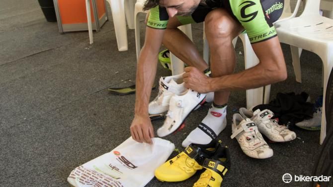 Beginning of the season and some riders can be seen swapping to new shoes