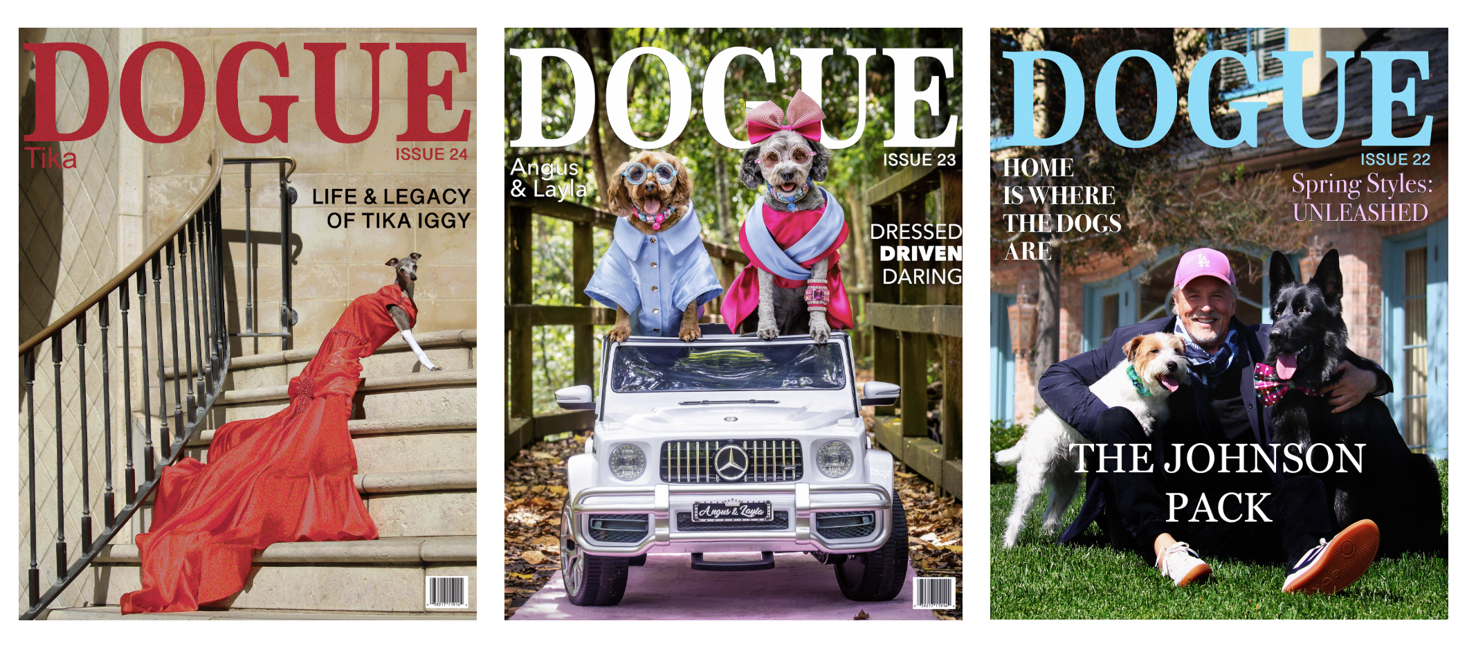 Recent covers of Dogue magazine