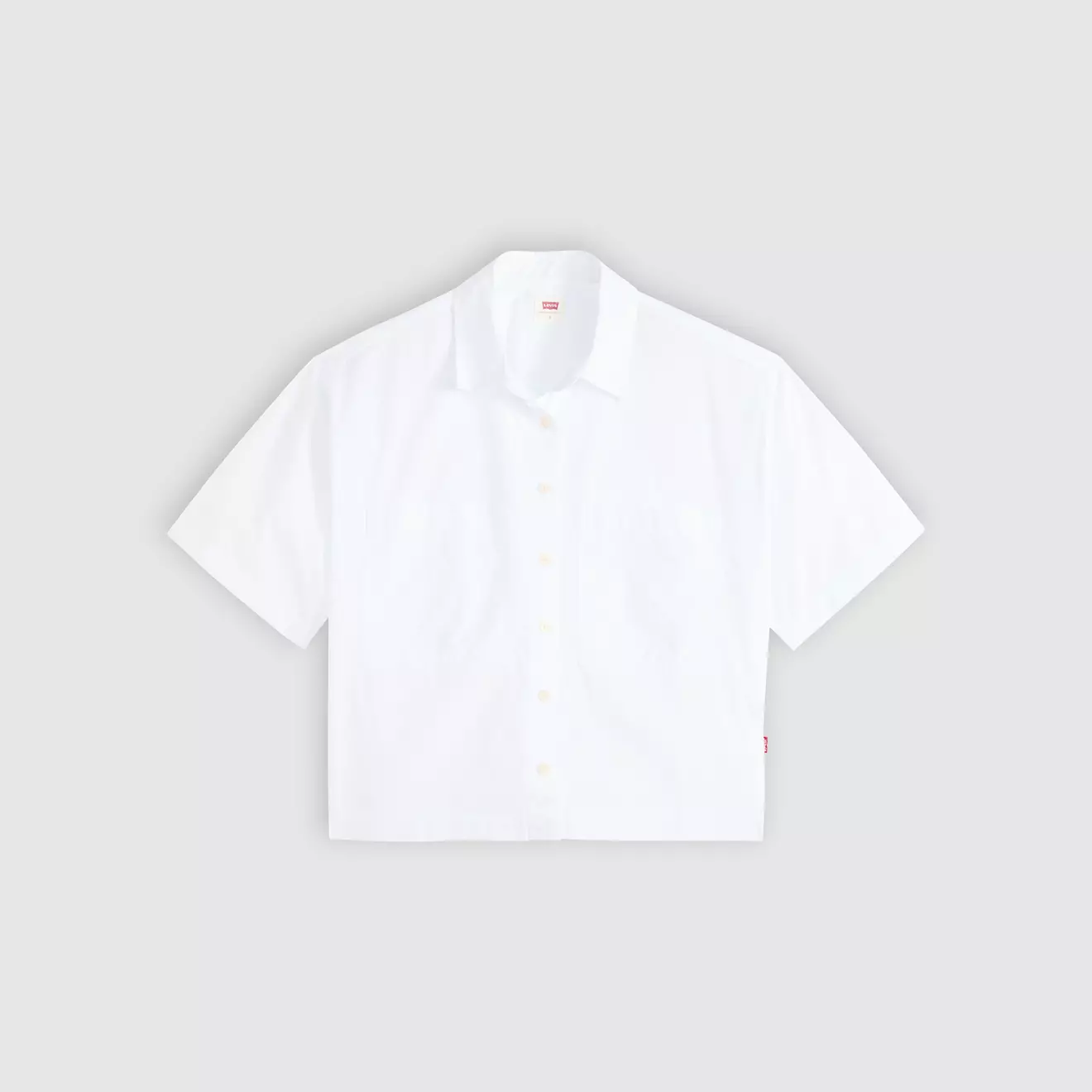 Harlie Short-Sleeve Cropped Shirt
