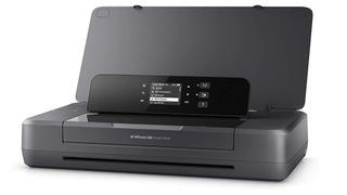 HP OfficeJet 200 Mobile review: the printer shown from the side