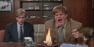 David Spade and Chris Farley in Tommy Boy