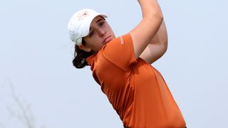 Farah O'Keefe takes a shot in the Augusta National Women's Amateur