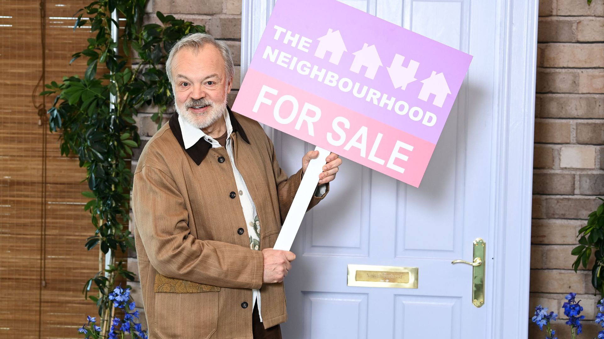 Graham Norton in a photocall for ITV's The Neighbourhood