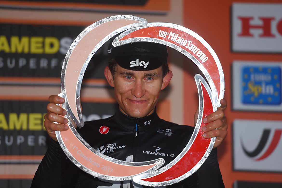 Michal Kwiatkowski (Team Sky) winner of the 2017 Milan-Sanremo