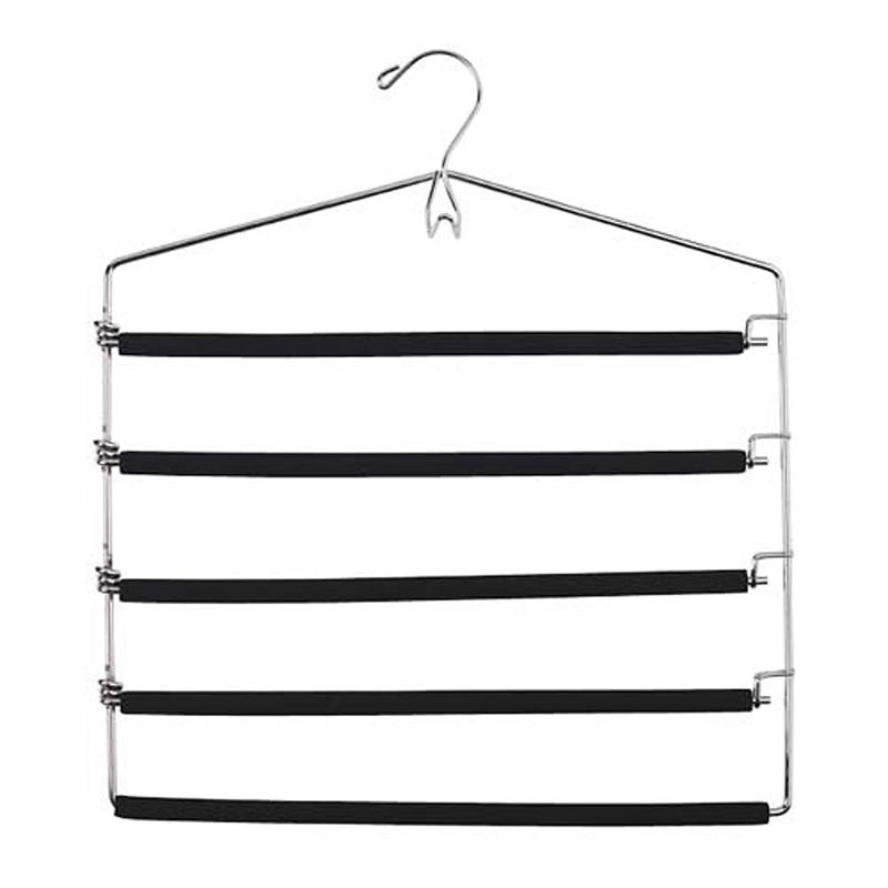 5 Bar Padded Trouser &amp;amp; Tie Clothes Hanger