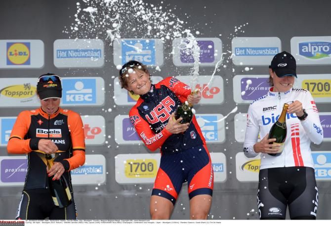 Champagne for the podium