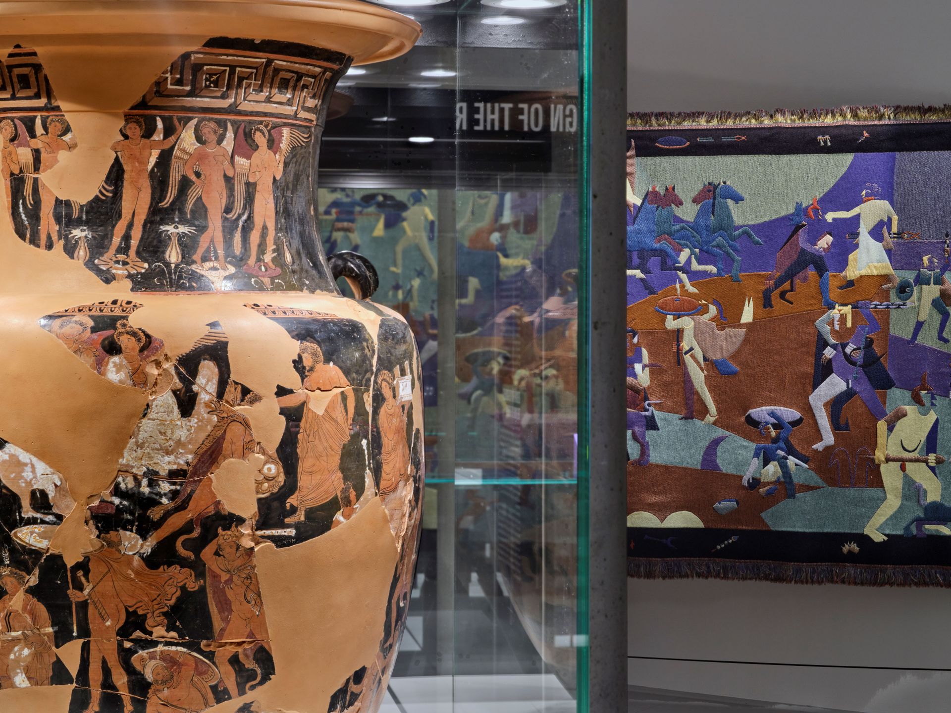 Close up of ancient vase