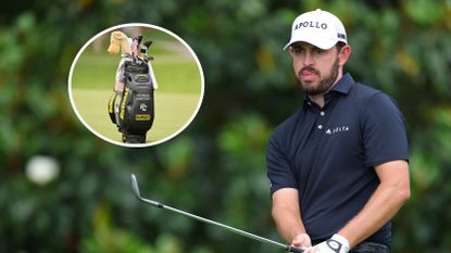 Photo of Patrick Cantlay hitting a wedge