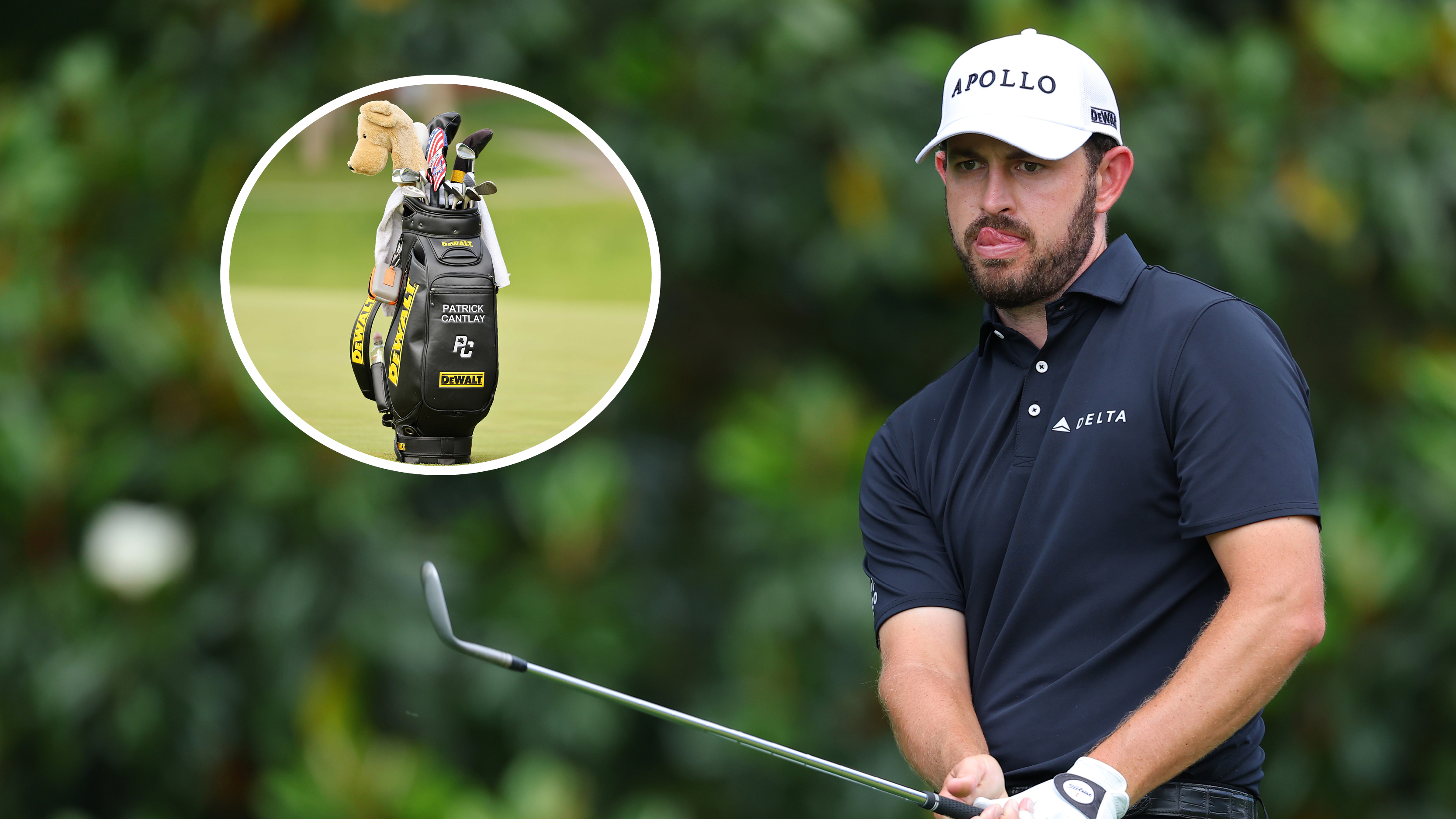 Photo of Patrick Cantlay hitting a wedge