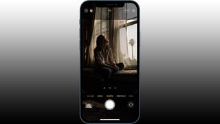 iPhone 13 Pro camera app with ProRAW shooting enabled