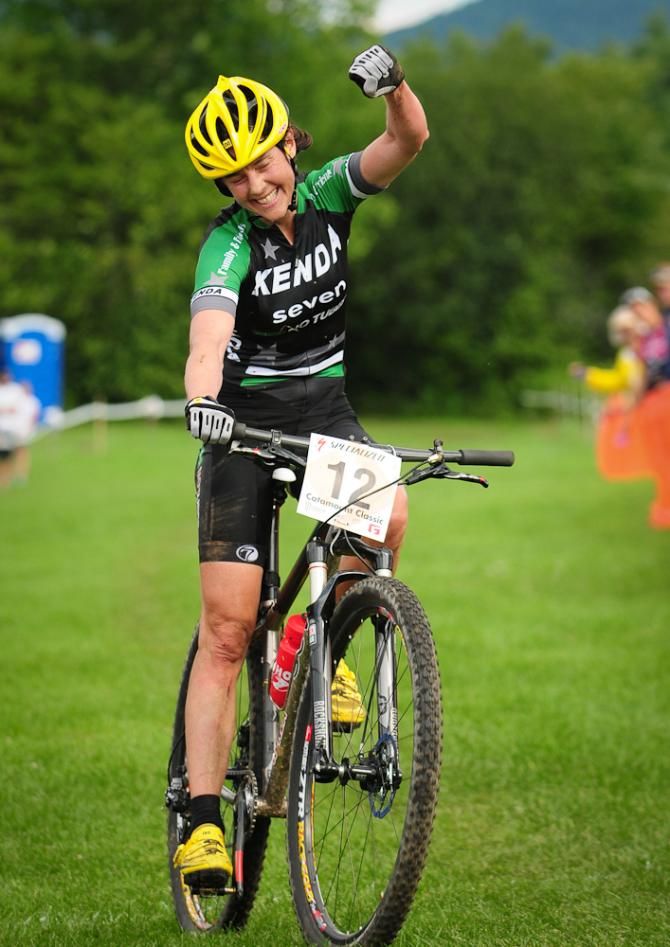 Mary McConneloug (Kenda-NoTubes) was happy with third place