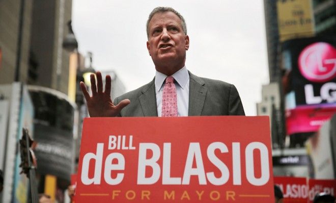 Bill de Blasio now leading