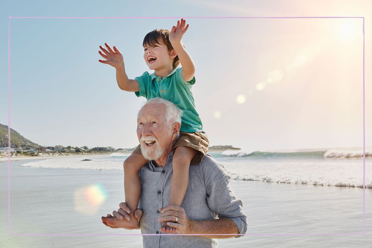 Grandparent with happy child