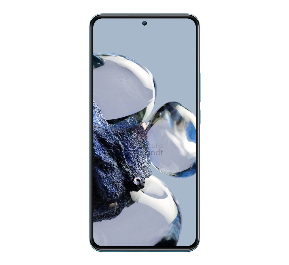 Leaked render of the Xiaomi 12T Pro display