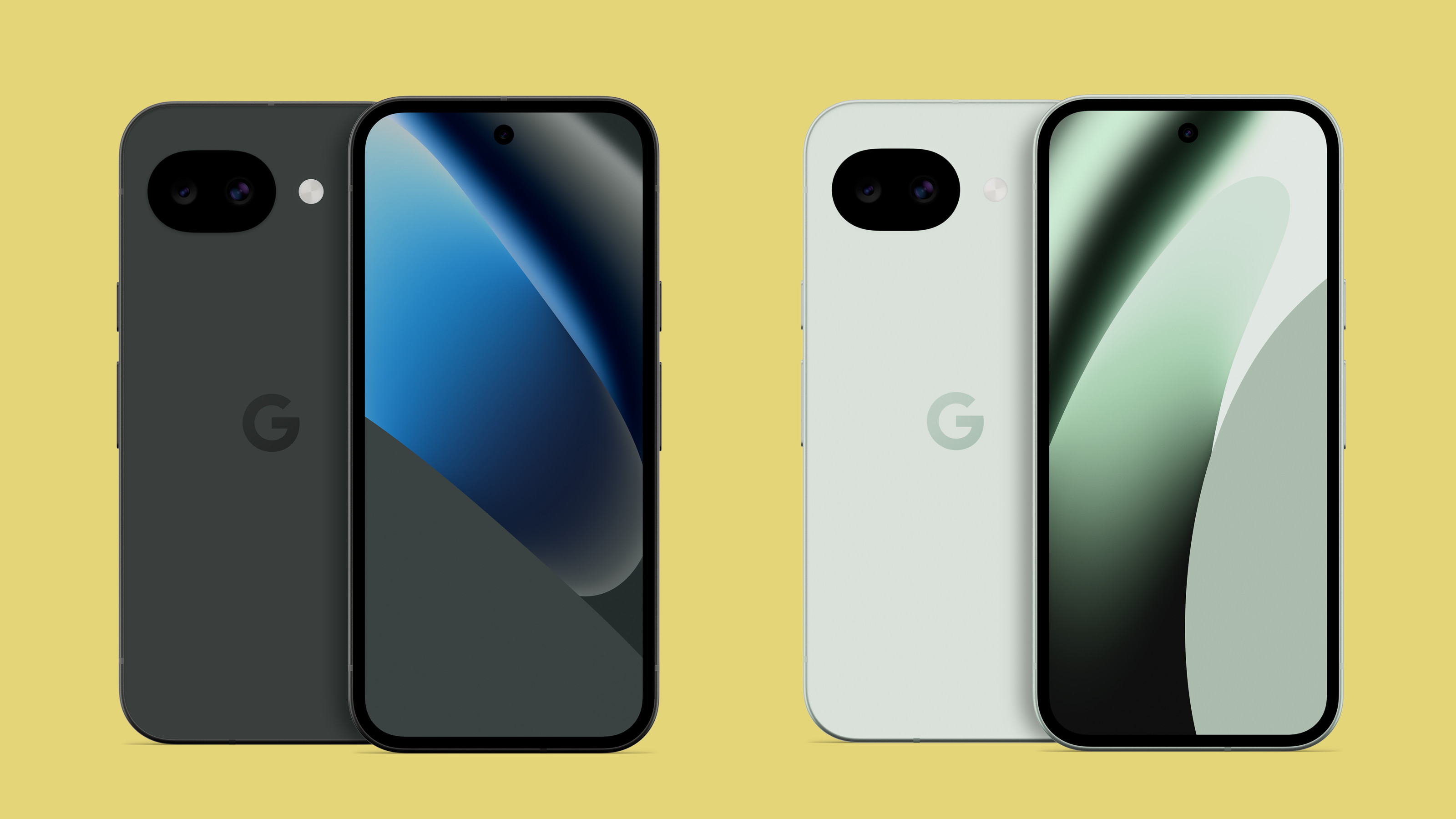 Google Pixel 10a in Obsidian and Fog