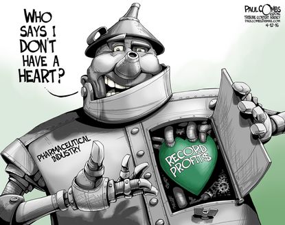 Editorial Cartoon U.S. Pharmaceutical Industry 2016