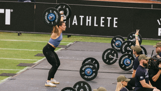 Laura Horvath weightlifting at CrossFit Games