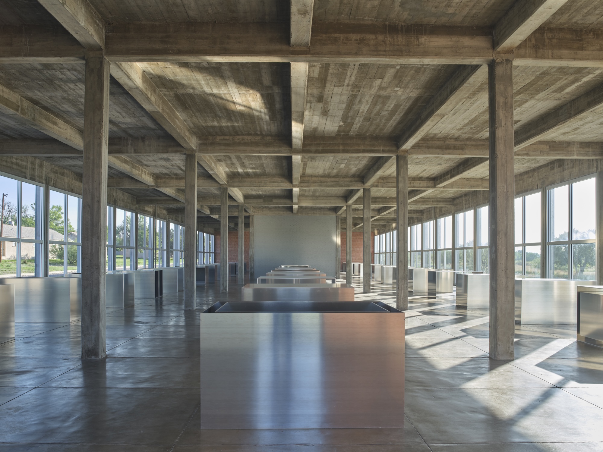 Donald Judd artillery sheds marfa