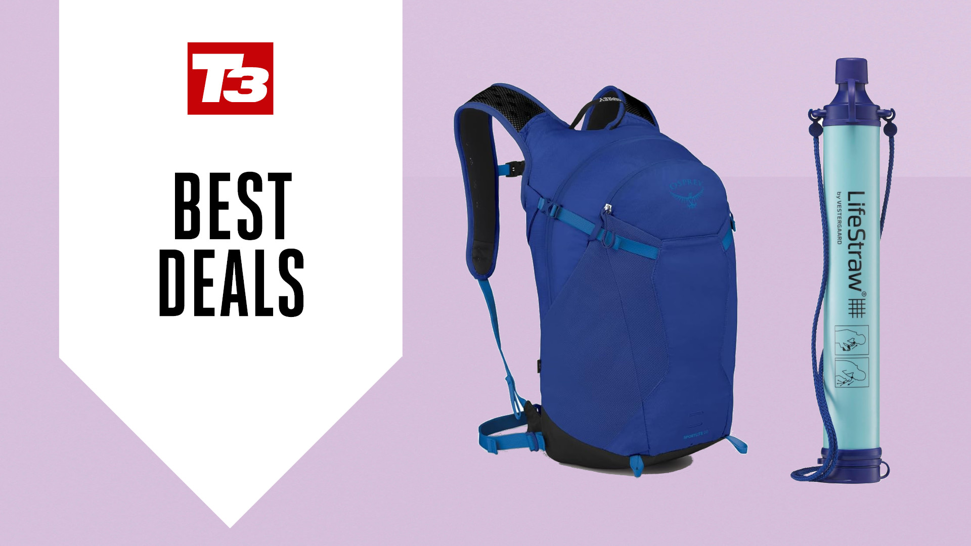 Osprey backpack and Lifestraw: hiking and camping essentials