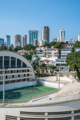 Pacaembu stadium after restoration, fresh spaces inside and out