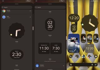 Android 12 Clock Conversation Widgets