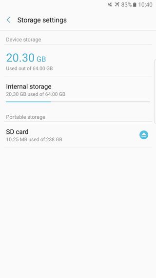 Formatting Galaxy Note 7 SD card