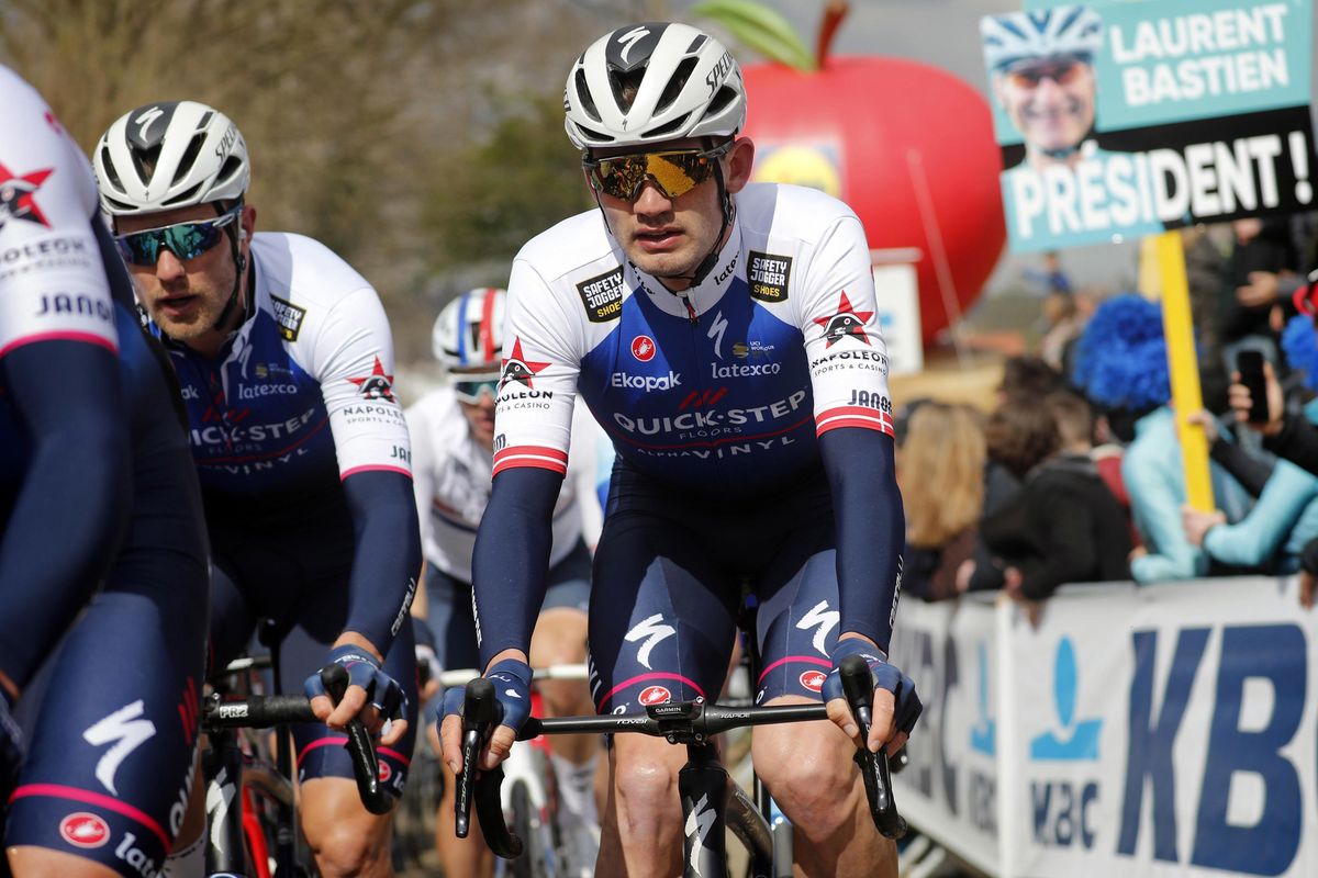 Kasper Asgreen in action at the Tour of Flanders