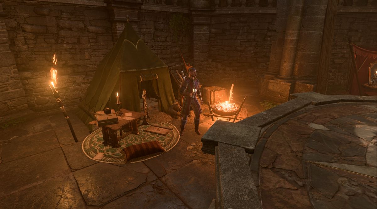 BG3 Overgrown Chapel camp