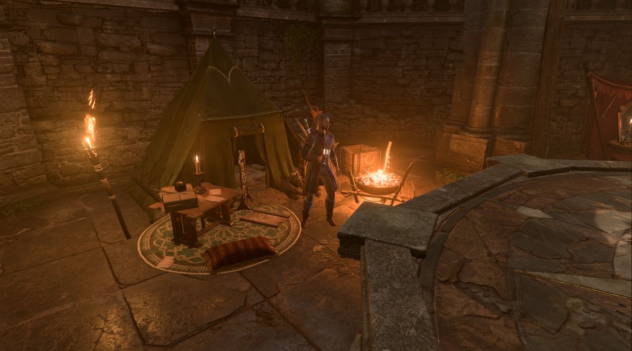 BG3 Overgrown Chapel camp