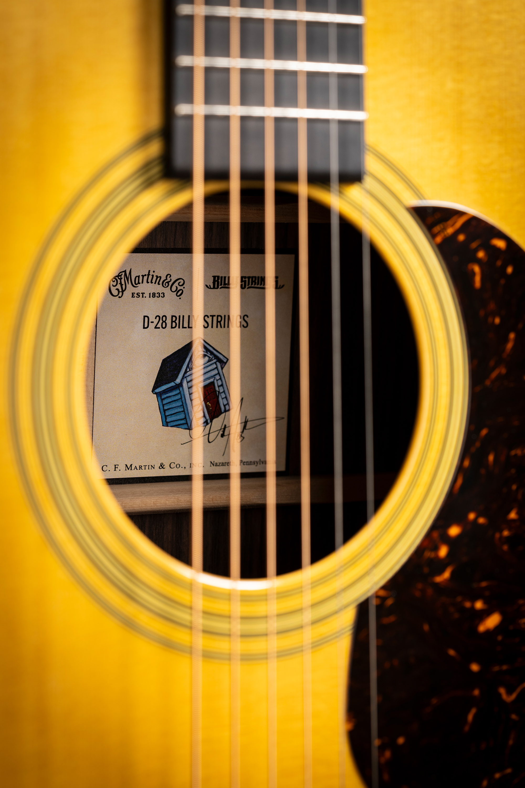 A photo of the Martin D-28 Billy Strings acoustic