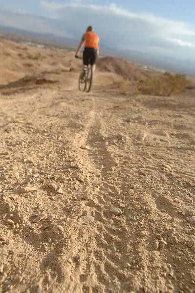 The Mountain Dry2 wears relatively shallow knobs, but there are a lot of them available for grabbing the trail.