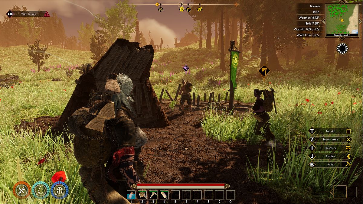 Viking surveys a field in Aska