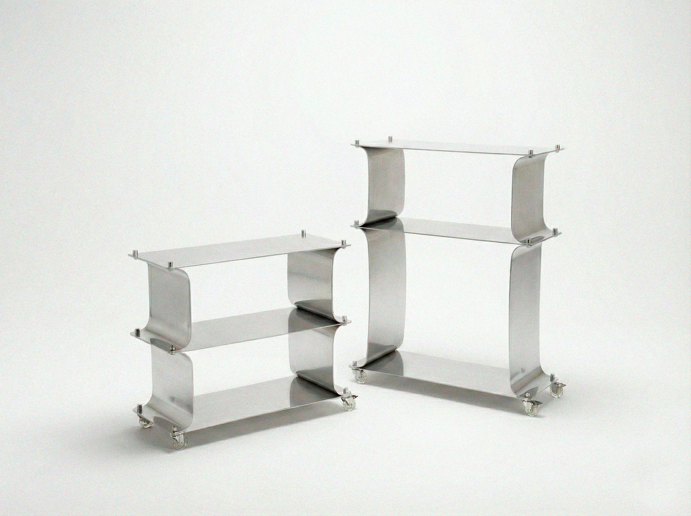 Alan Aguilar Canela metal shelving furniture