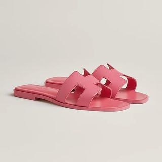 Hermes Oran Sandal in pink